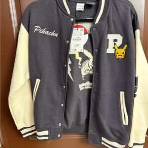 Pikachu Zara Black and Cream Jacket NWT